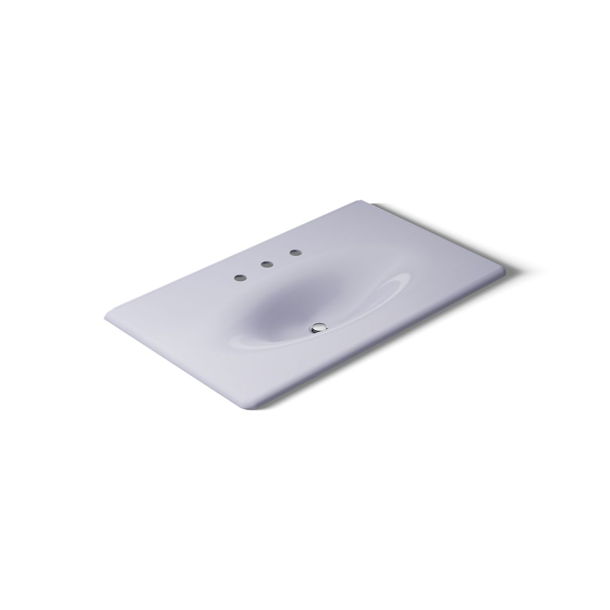 KOHLER Iron/Impressions 37" Enameled cast iron vanity top with integrated oval sink