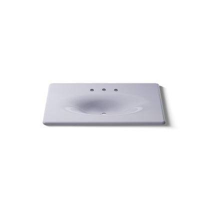 KOHLER Iron/Impressions 37" Enameled cast iron vanity top with integrated oval sink