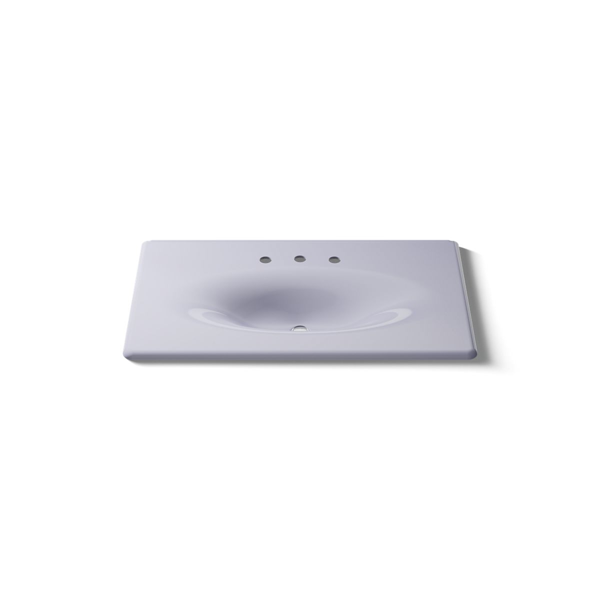 KOHLER Iron/Impressions 37" Enameled cast iron vanity top with integrated oval sink