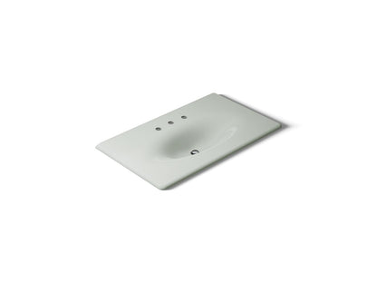 KOHLER Iron/Impressions 37" Enameled cast iron vanity top with integrated oval sink