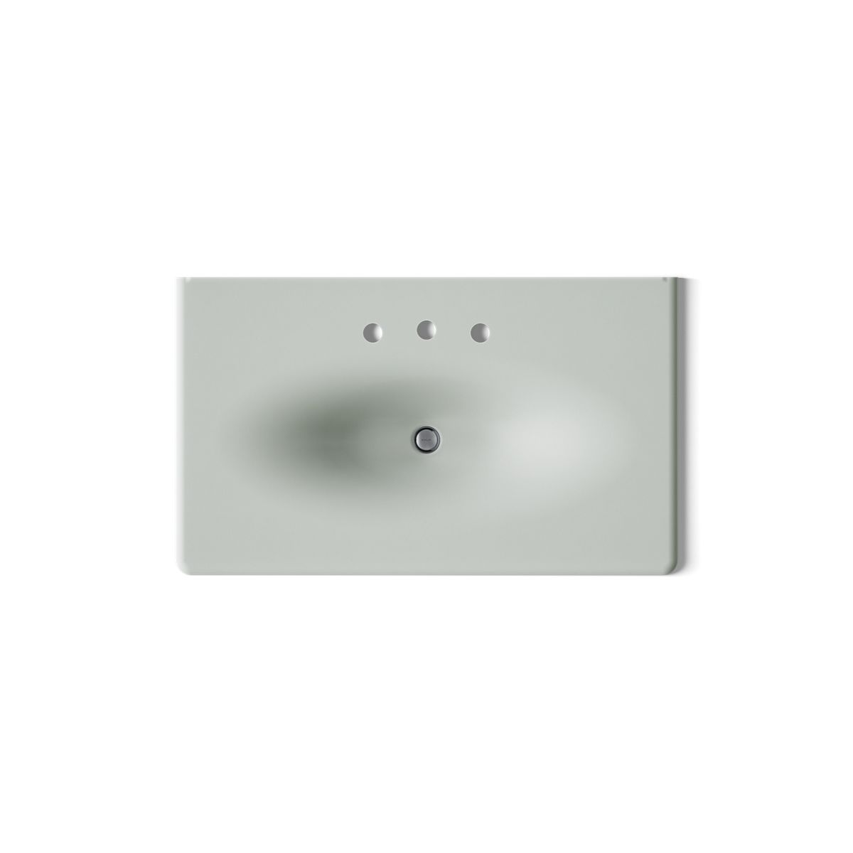 KOHLER Iron/Impressions 37" Enameled cast iron vanity top with integrated oval sink