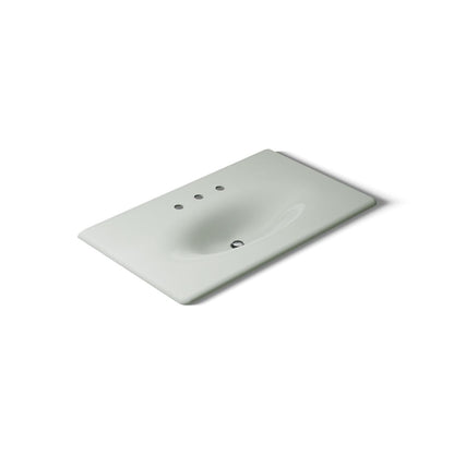 KOHLER Iron/Impressions 37" Enameled cast iron vanity top with integrated oval sink
