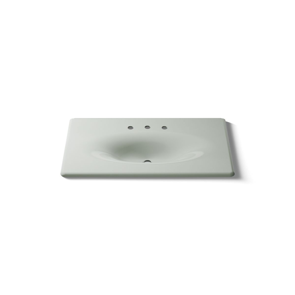 KOHLER Iron/Impressions 37" Enameled cast iron vanity top with integrated oval sink