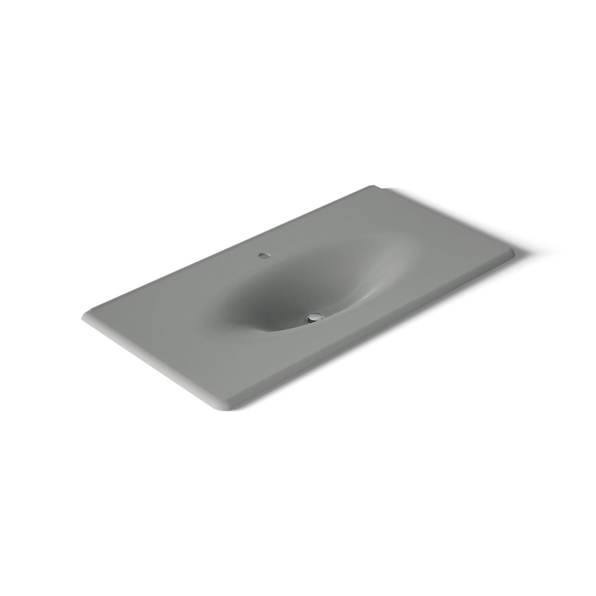 KOHLER Iron/Impressions 43" Enameled cast iron vanity top with integrated oval sink
