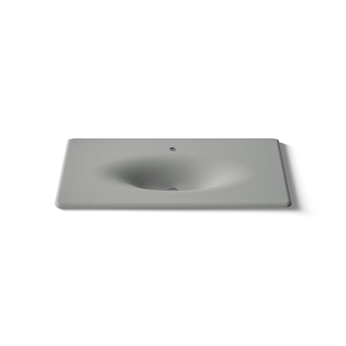 KOHLER Iron/Impressions 43" Enameled cast iron vanity top with integrated oval sink