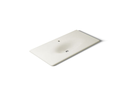 KOHLER Iron/Impressions 43" Enameled cast iron vanity top with integrated oval sink