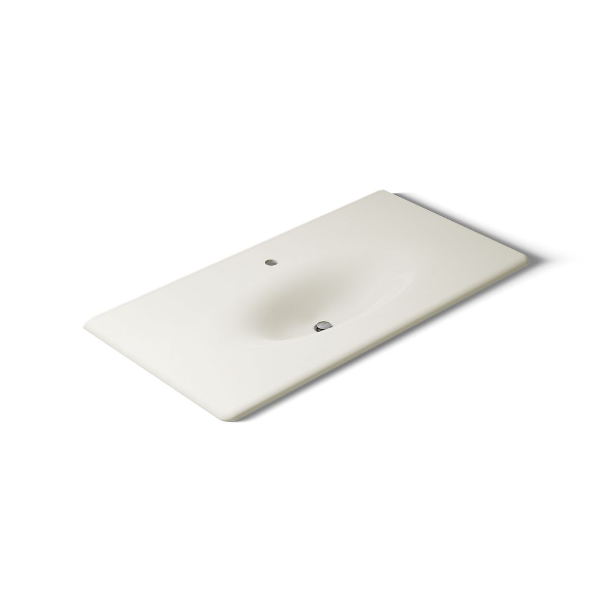 KOHLER Iron/Impressions 43" Enameled cast iron vanity top with integrated oval sink