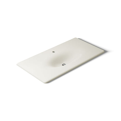 KOHLER Iron/Impressions 43" Enameled cast iron vanity top with integrated oval sink