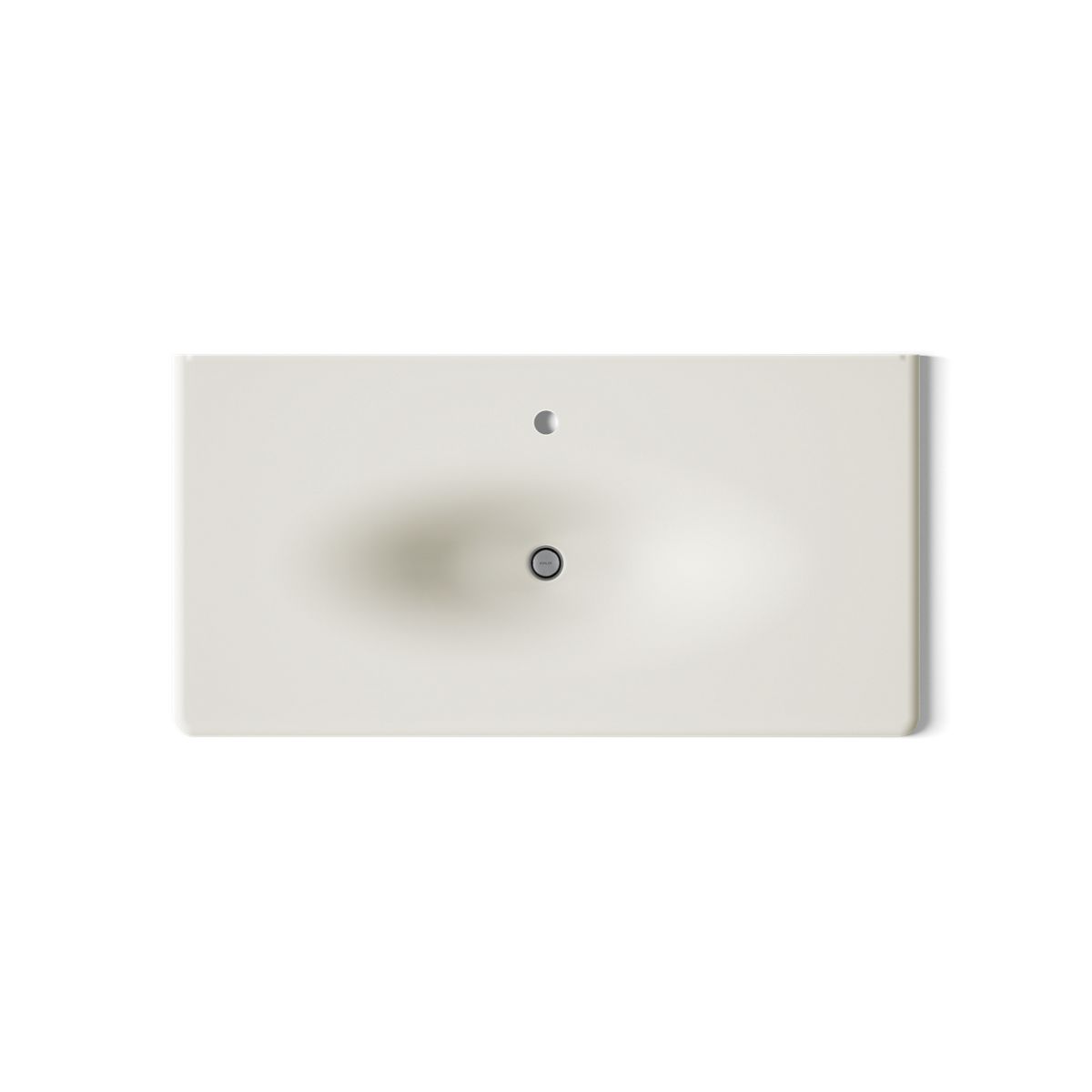 KOHLER Iron/Impressions 43" Enameled cast iron vanity top with integrated oval sink