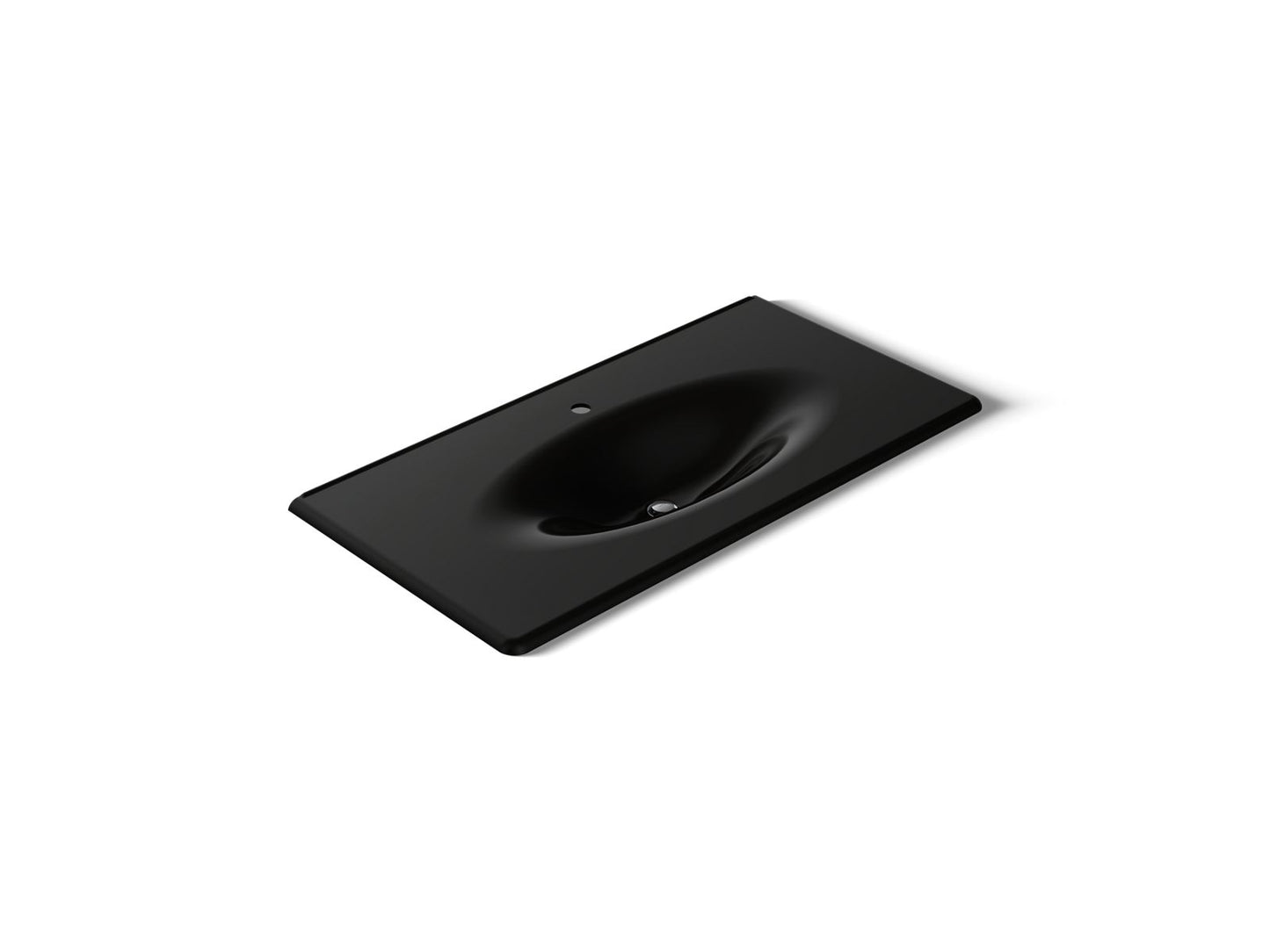 KOHLER Iron/Impressions 43" Enameled cast iron vanity top with integrated oval sink