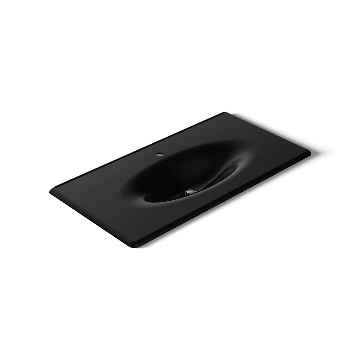 KOHLER Iron/Impressions 43" Enameled cast iron vanity top with integrated oval sink