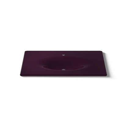 KOHLER Iron/Impressions 43" Enameled cast iron vanity top with integrated oval sink