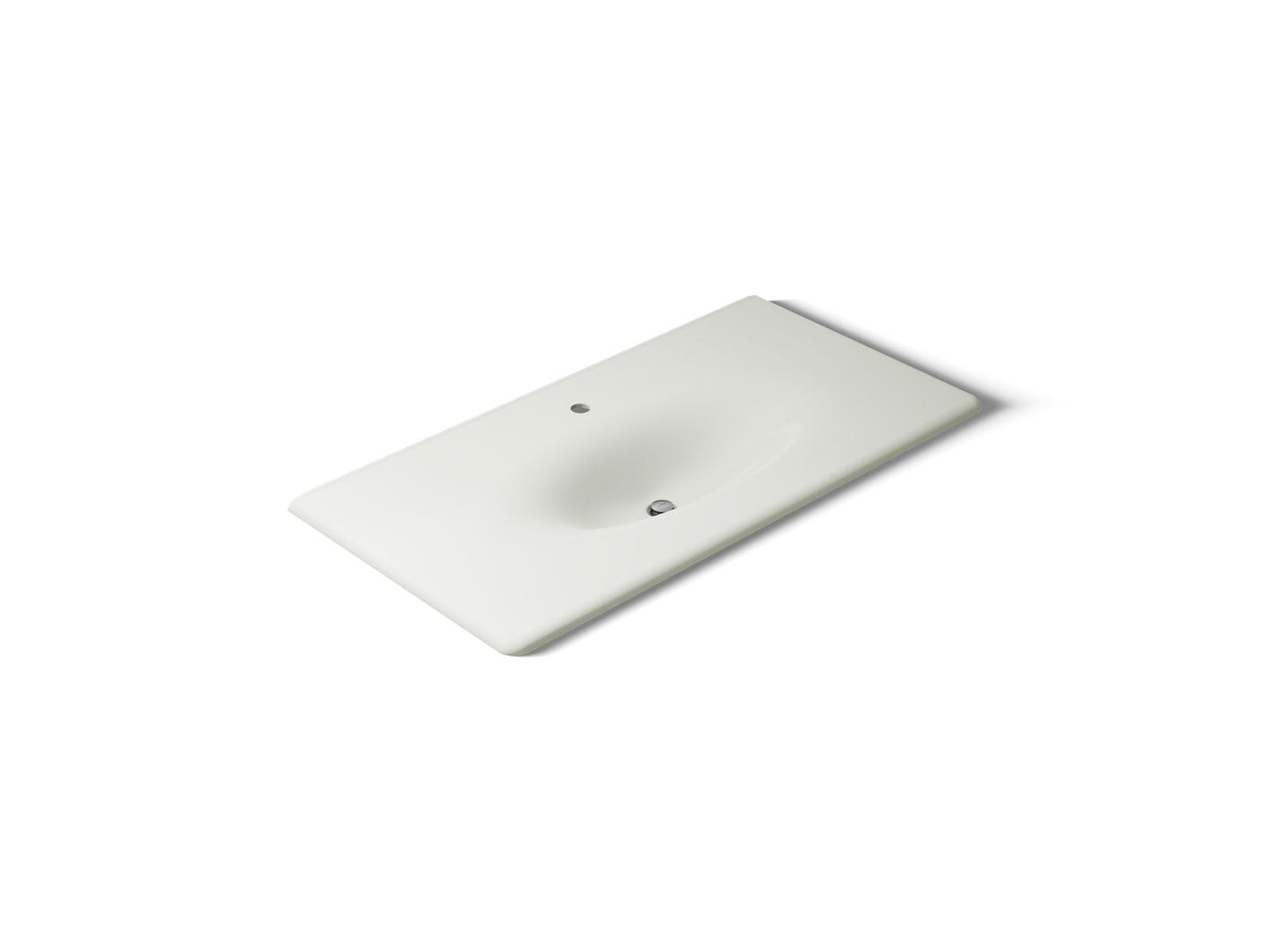 KOHLER Iron/Impressions 43" Enameled cast iron vanity top with integrated oval sink