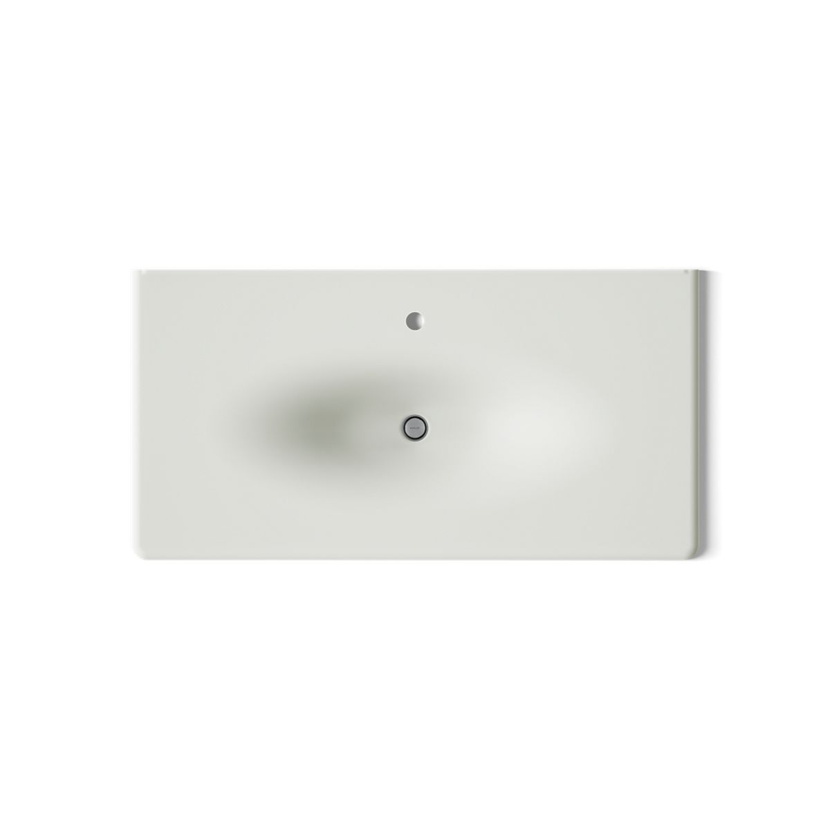 KOHLER Iron/Impressions 43" Enameled cast iron vanity top with integrated oval sink