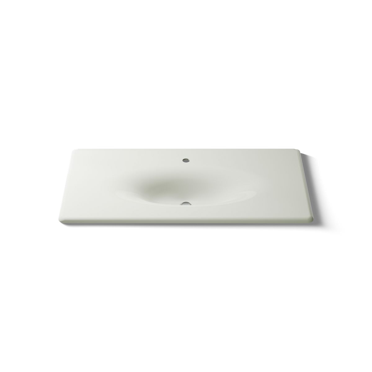 KOHLER Iron/Impressions 43" Enameled cast iron vanity top with integrated oval sink