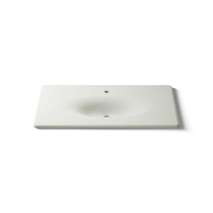 KOHLER Iron/Impressions 43" Enameled cast iron vanity top with integrated oval sink