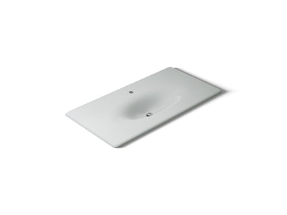 KOHLER Iron/Impressions 43" Enameled cast iron vanity top with integrated oval sink