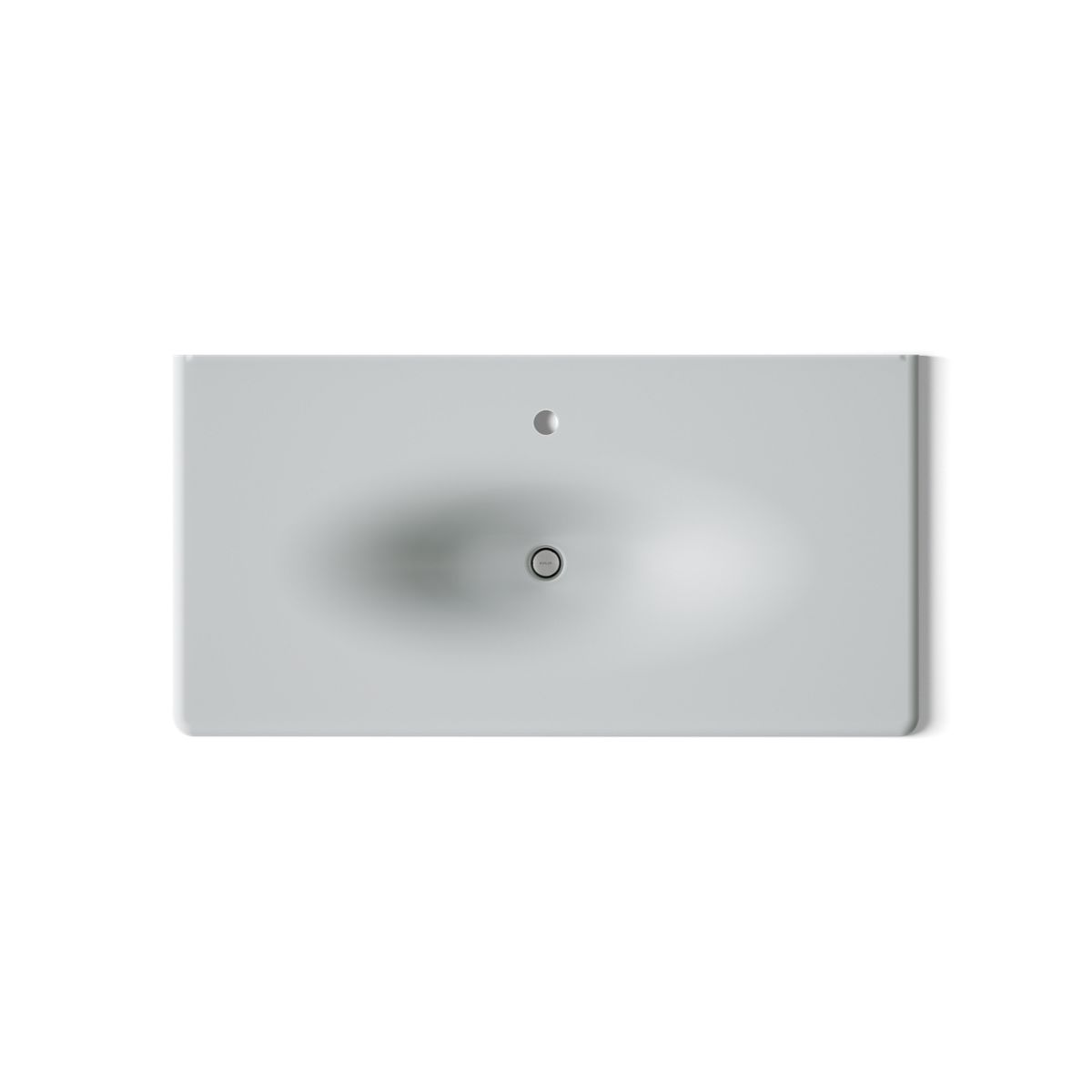 KOHLER Iron/Impressions 43" Enameled cast iron vanity top with integrated oval sink