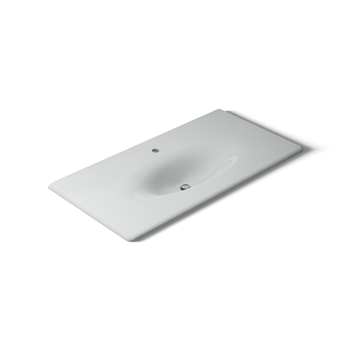 KOHLER Iron/Impressions 43" Enameled cast iron vanity top with integrated oval sink