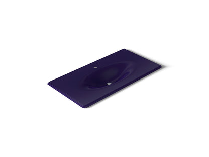 KOHLER Iron/Impressions 43" Enameled cast iron vanity top with integrated oval sink