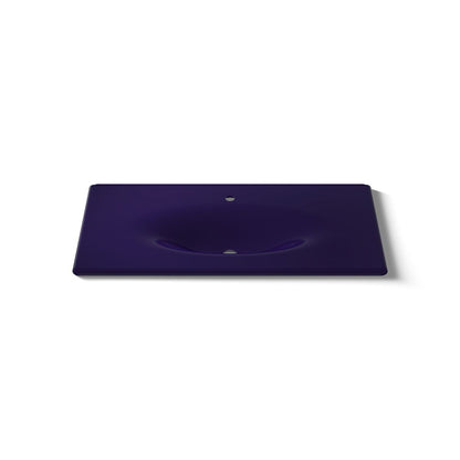 KOHLER Iron/Impressions 43" Enameled cast iron vanity top with integrated oval sink