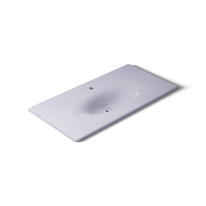 KOHLER Iron/Impressions 43" Enameled cast iron vanity top with integrated oval sink