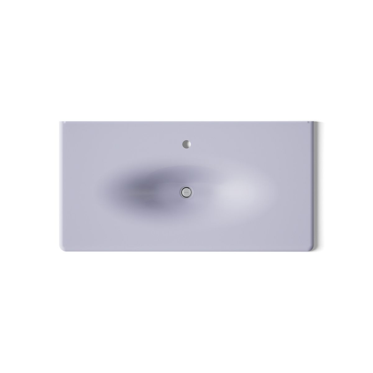KOHLER Iron/Impressions 43" Enameled cast iron vanity top with integrated oval sink