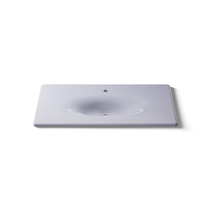 KOHLER Iron/Impressions 43" Enameled cast iron vanity top with integrated oval sink