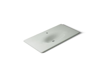 KOHLER Iron/Impressions 43" Enameled cast iron vanity top with integrated oval sink