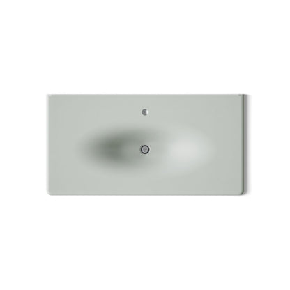 KOHLER Iron/Impressions 43" Enameled cast iron vanity top with integrated oval sink