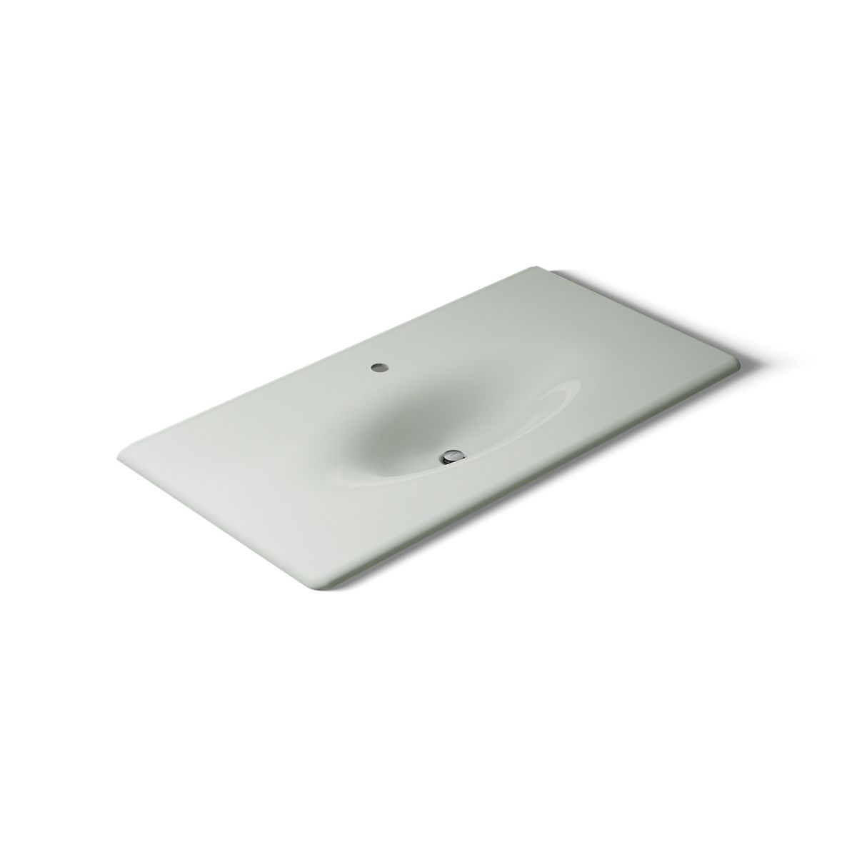 KOHLER Iron/Impressions 43" Enameled cast iron vanity top with integrated oval sink