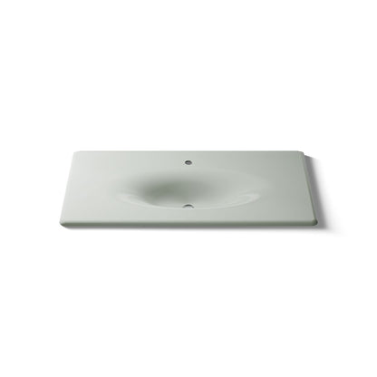 KOHLER Iron/Impressions 43" Enameled cast iron vanity top with integrated oval sink