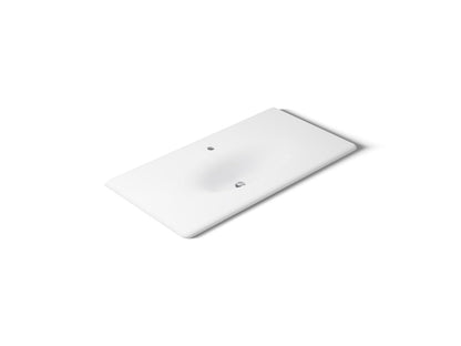 KOHLER Iron/Impressions 43" Enameled cast iron vanity top with integrated oval sink