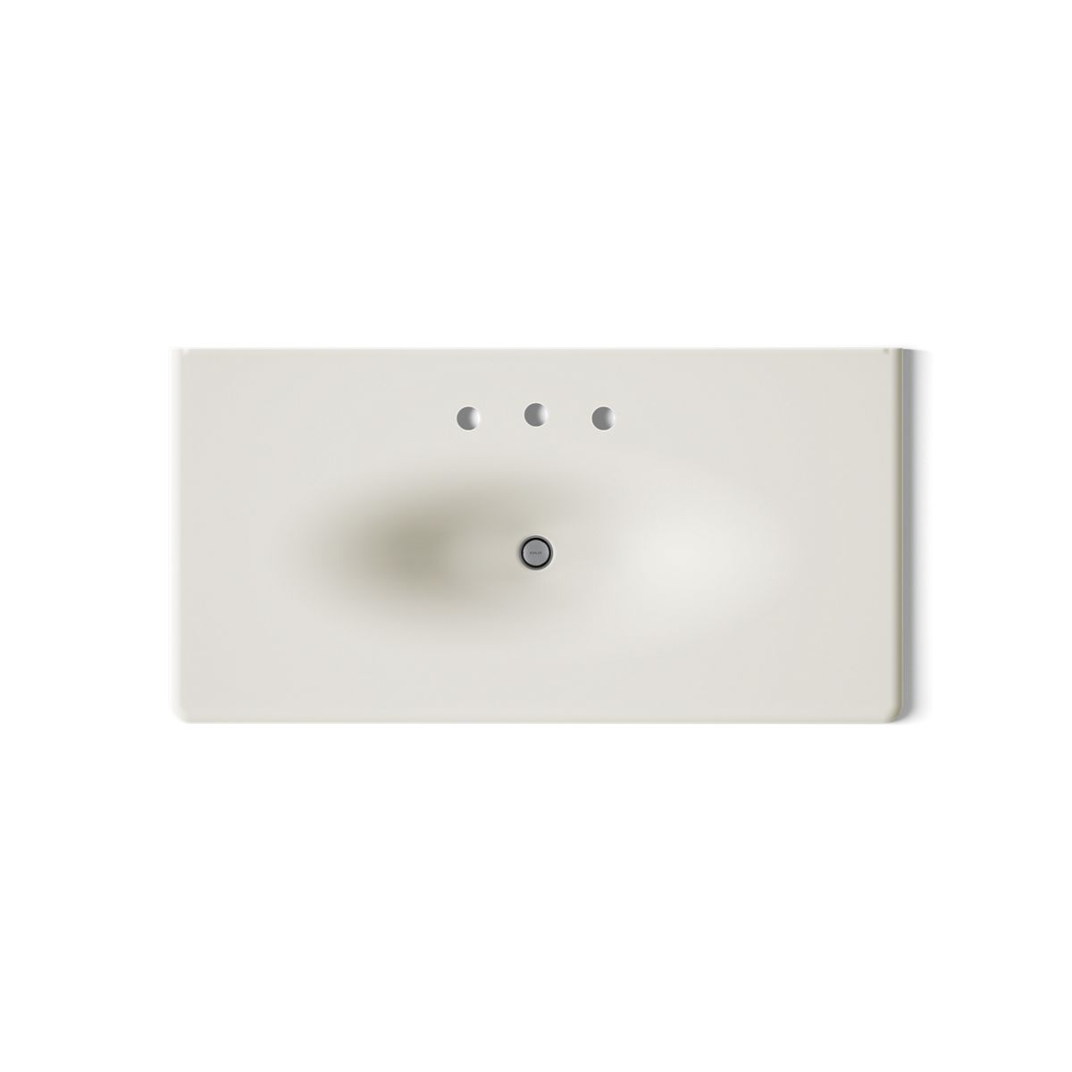 KOHLER Iron/Impressions 43" Enameled cast iron vanity top with integrated oval sink