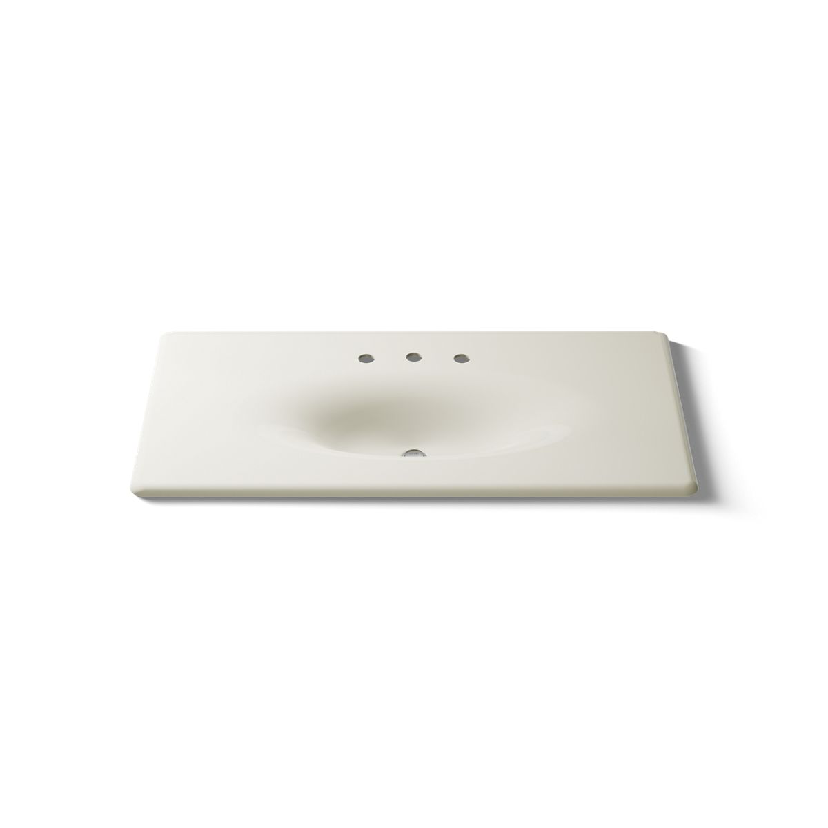 KOHLER Iron/Impressions 43" Enameled cast iron vanity top with integrated oval sink