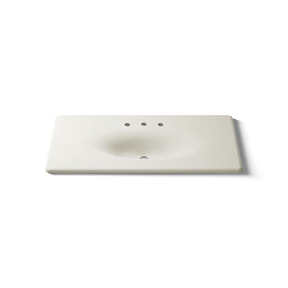 KOHLER Iron/Impressions 43" Enameled cast iron vanity top with integrated oval sink