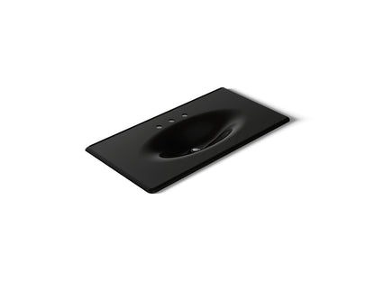 KOHLER Iron/Impressions 43" Enameled cast iron vanity top with integrated oval sink