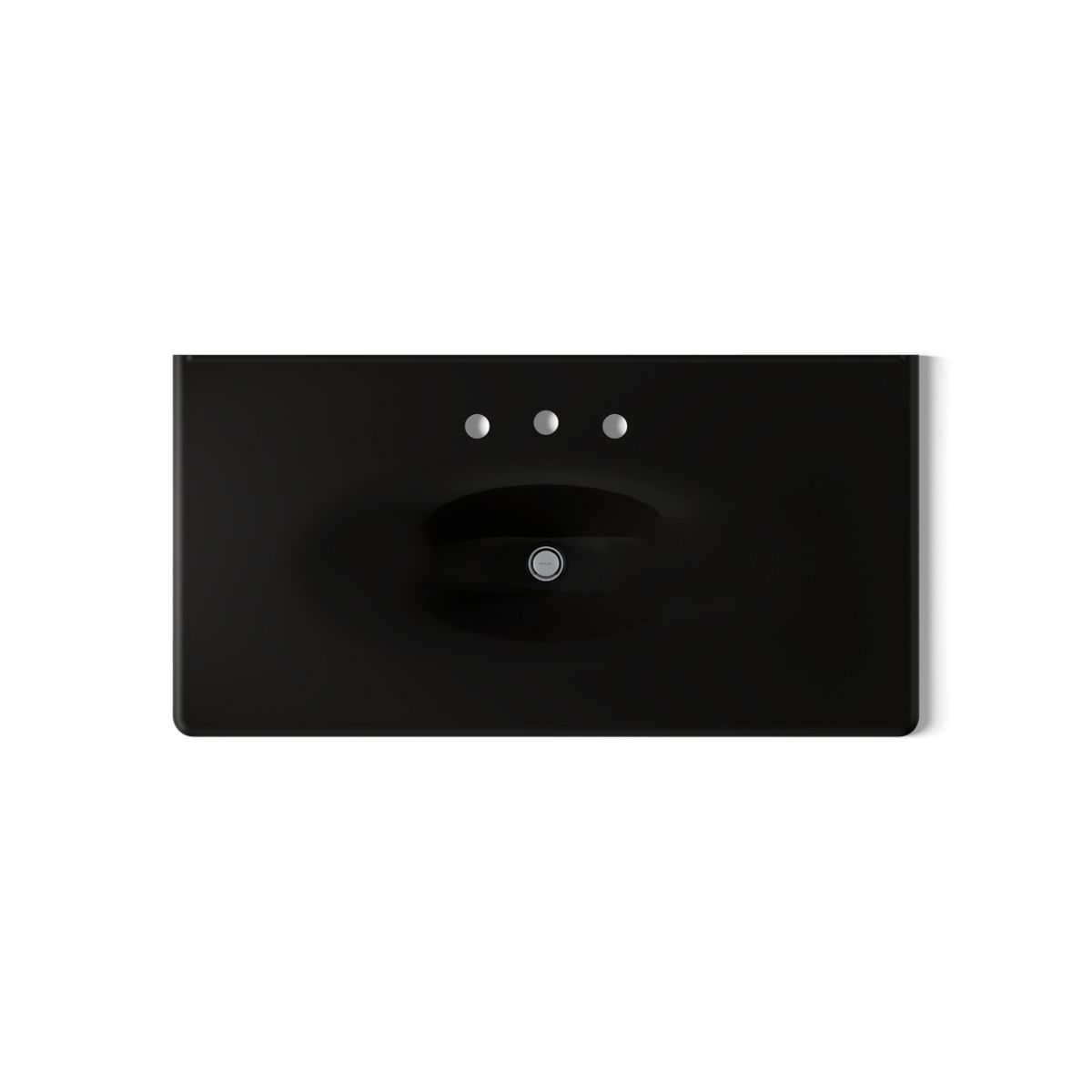 KOHLER Iron/Impressions 43" Enameled cast iron vanity top with integrated oval sink