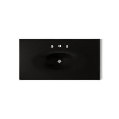 KOHLER Iron/Impressions 43" Enameled cast iron vanity top with integrated oval sink