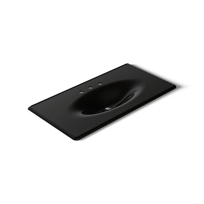 KOHLER Iron/Impressions 43" Enameled cast iron vanity top with integrated oval sink