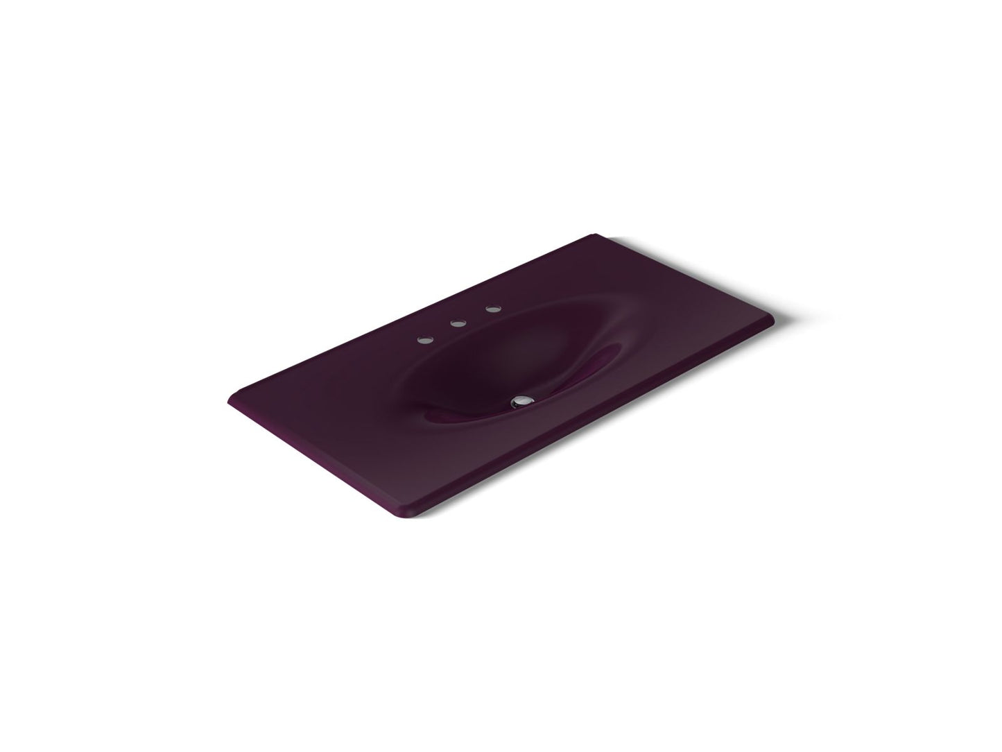KOHLER Iron/Impressions 43" Enameled cast iron vanity top with integrated oval sink