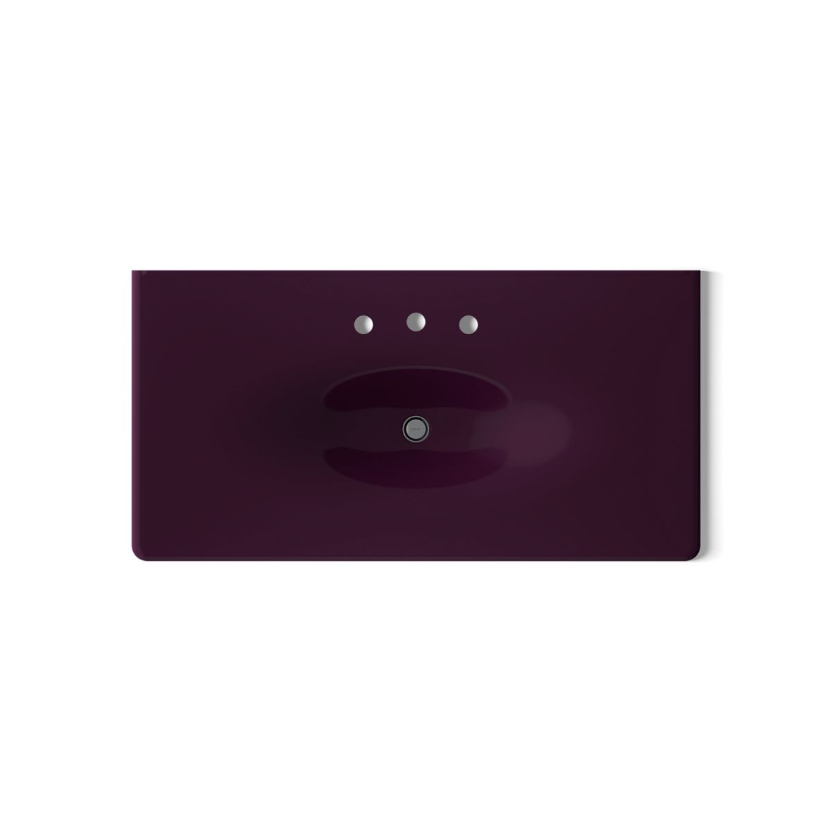 KOHLER Iron/Impressions 43" Enameled cast iron vanity top with integrated oval sink