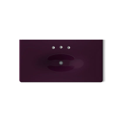 KOHLER Iron/Impressions 43" Enameled cast iron vanity top with integrated oval sink