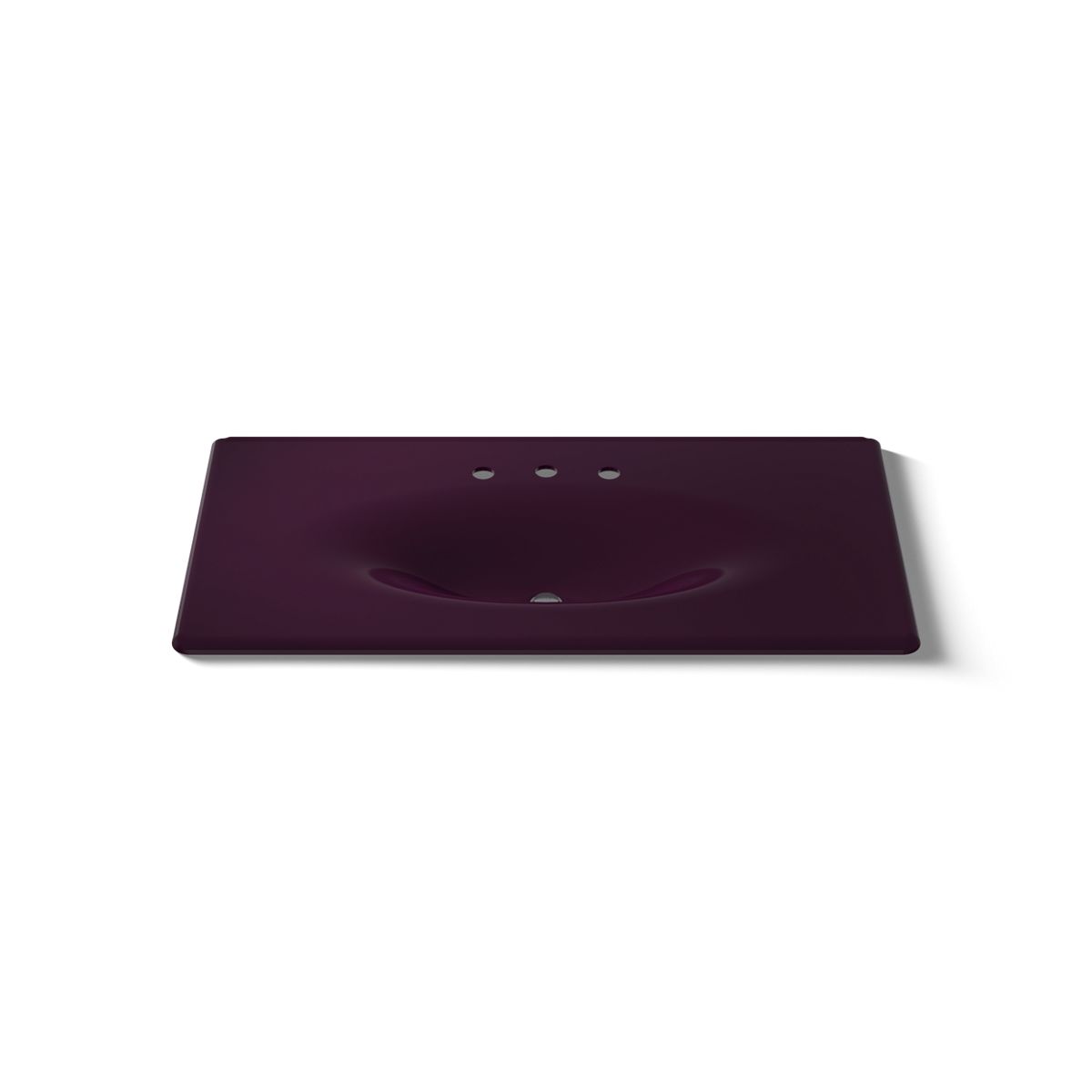 KOHLER Iron/Impressions 43" Enameled cast iron vanity top with integrated oval sink