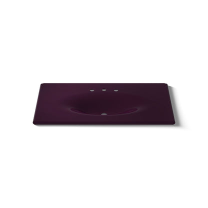 KOHLER Iron/Impressions 43" Enameled cast iron vanity top with integrated oval sink