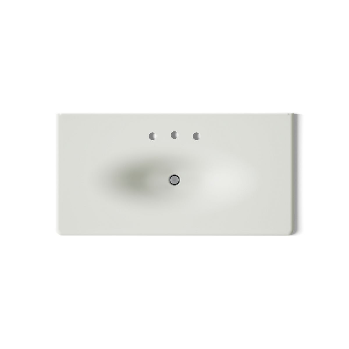 KOHLER Iron/Impressions 43" Enameled cast iron vanity top with integrated oval sink