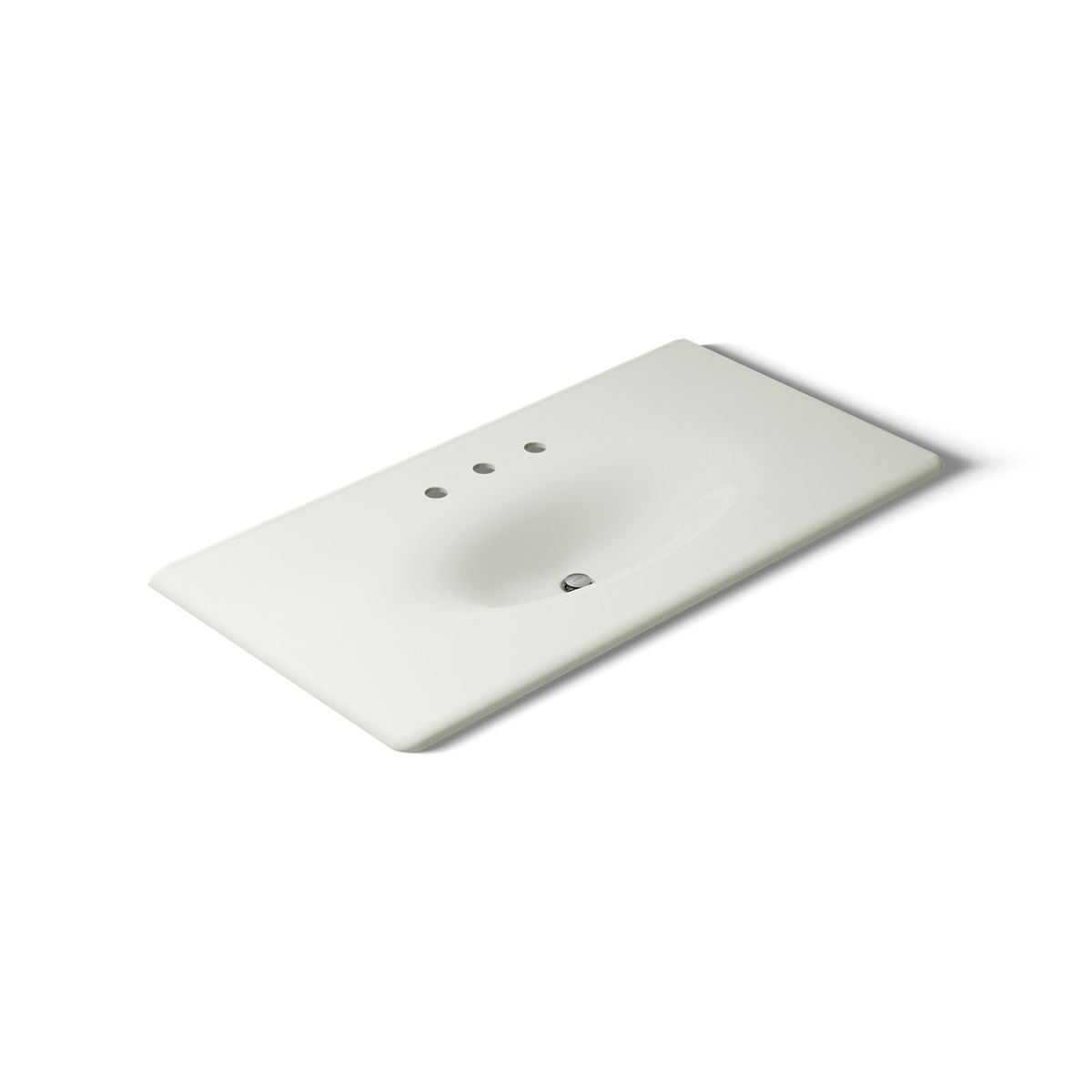KOHLER Iron/Impressions 43" Enameled cast iron vanity top with integrated oval sink