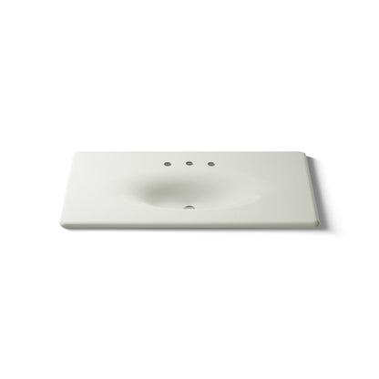 KOHLER Iron/Impressions 43" Enameled cast iron vanity top with integrated oval sink