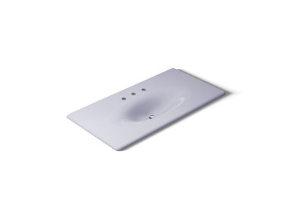 KOHLER Iron/Impressions 43" Enameled cast iron vanity top with integrated oval sink