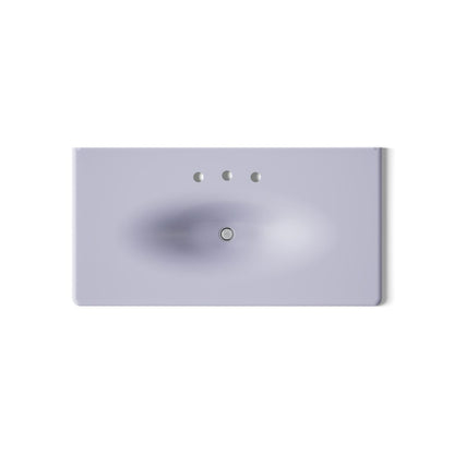 KOHLER Iron/Impressions 43" Enameled cast iron vanity top with integrated oval sink
